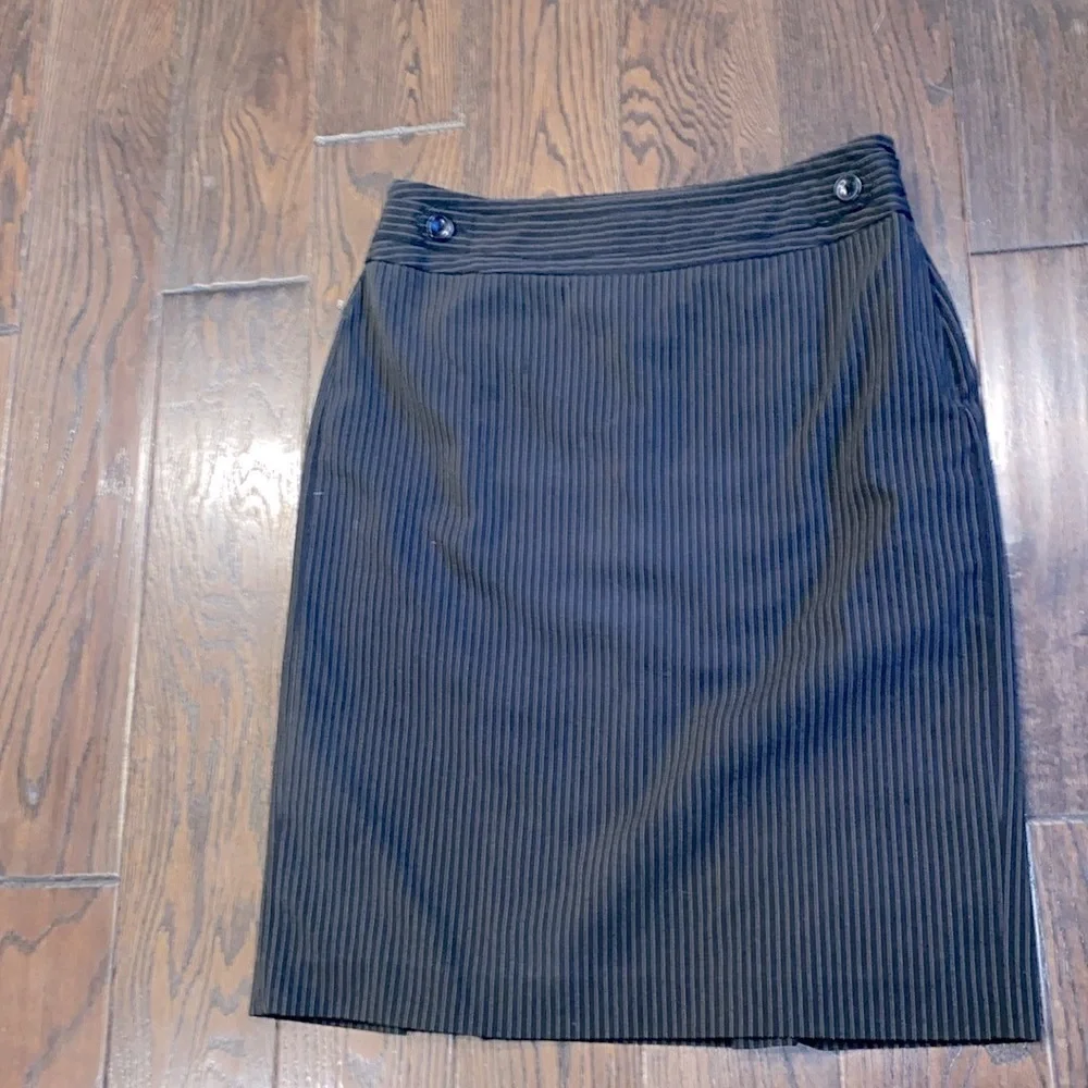 Rafaella black pinstripe skirt size 10